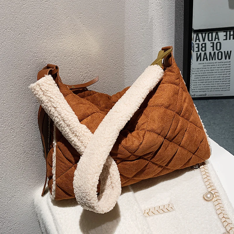 

Fashiion New Quilted Handbag Female Big Totes High Quality Ladies Bucket Shoulder Soft Vintage Tote Bag