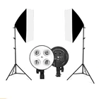 Софтбокс, светильник, штатив, светильник, комплект, 4 лампы, фотовспышка для фотосъемки, 50x70 см, E27, базовый держатель, камера для фотосъемки, видеосъемки