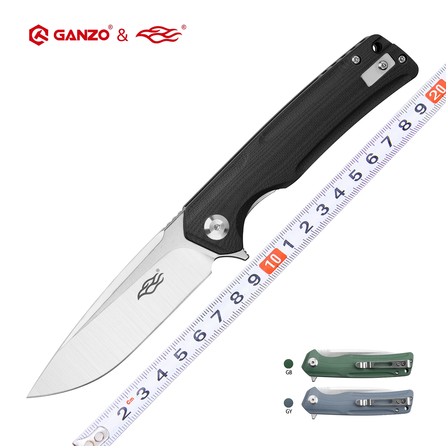 Складной нож Firebird Ganzo FB тактический клинок FH91 60HRC лезвие из стали D2 рукоятка G10 для