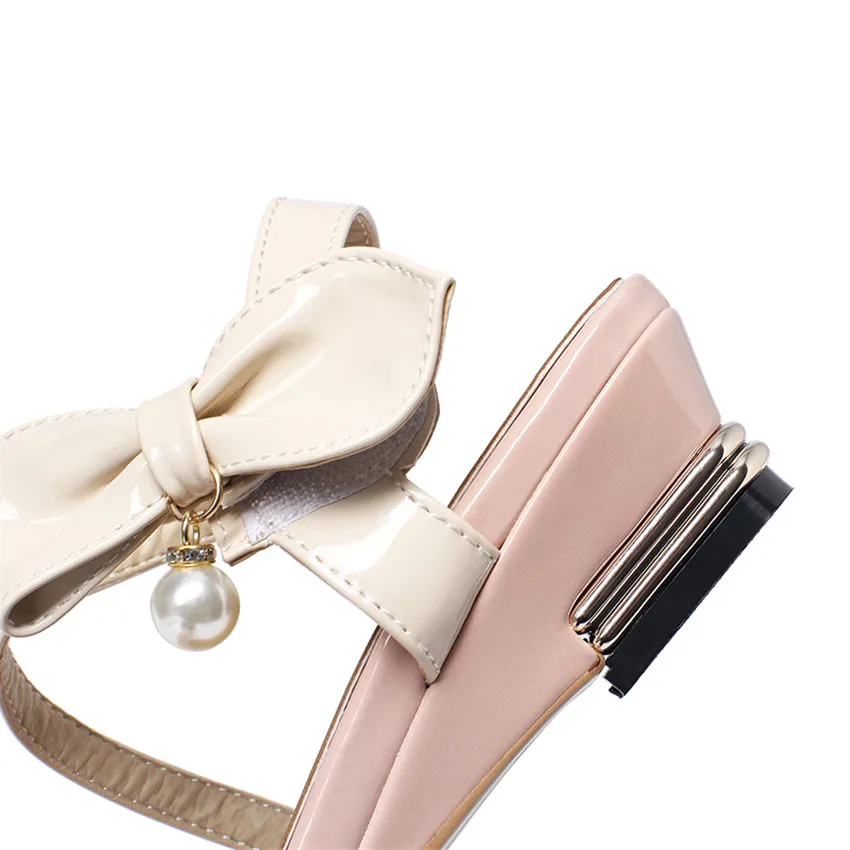 

Flat Sandals Female Summer Low Med Heel Women Thick Bottom Shoes Wedge Slippers Women's Sandals Small Big Size 30 - 43