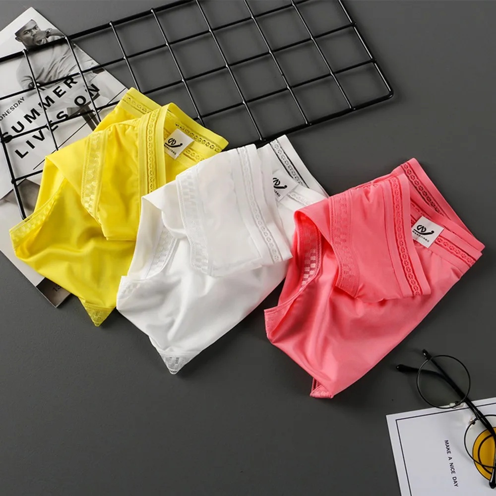 High Quality Seamless Ice Silk Men Underwear Breathable Comfy Bulge Boxers Shorts For Mens Accessories Underpants