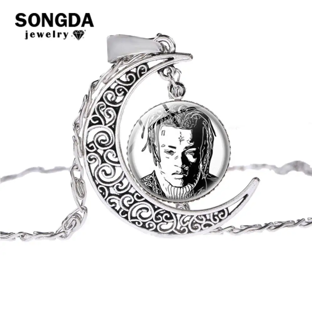 SONGDA USA Rip Rapper XXXtentacion сувенирное ожерелье серебристого цвета длинная цепочка в