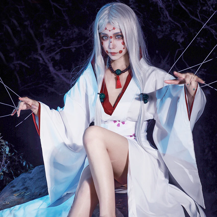 Женский костюм для косплея кимоно из м/ф рассекающий демонов с татуировками