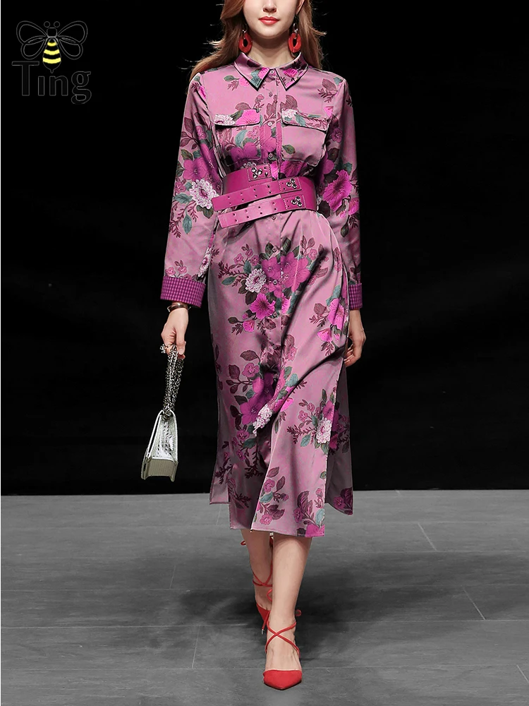 Женское винтажное платье средней длины с воротником лацканами|Женские платья| |