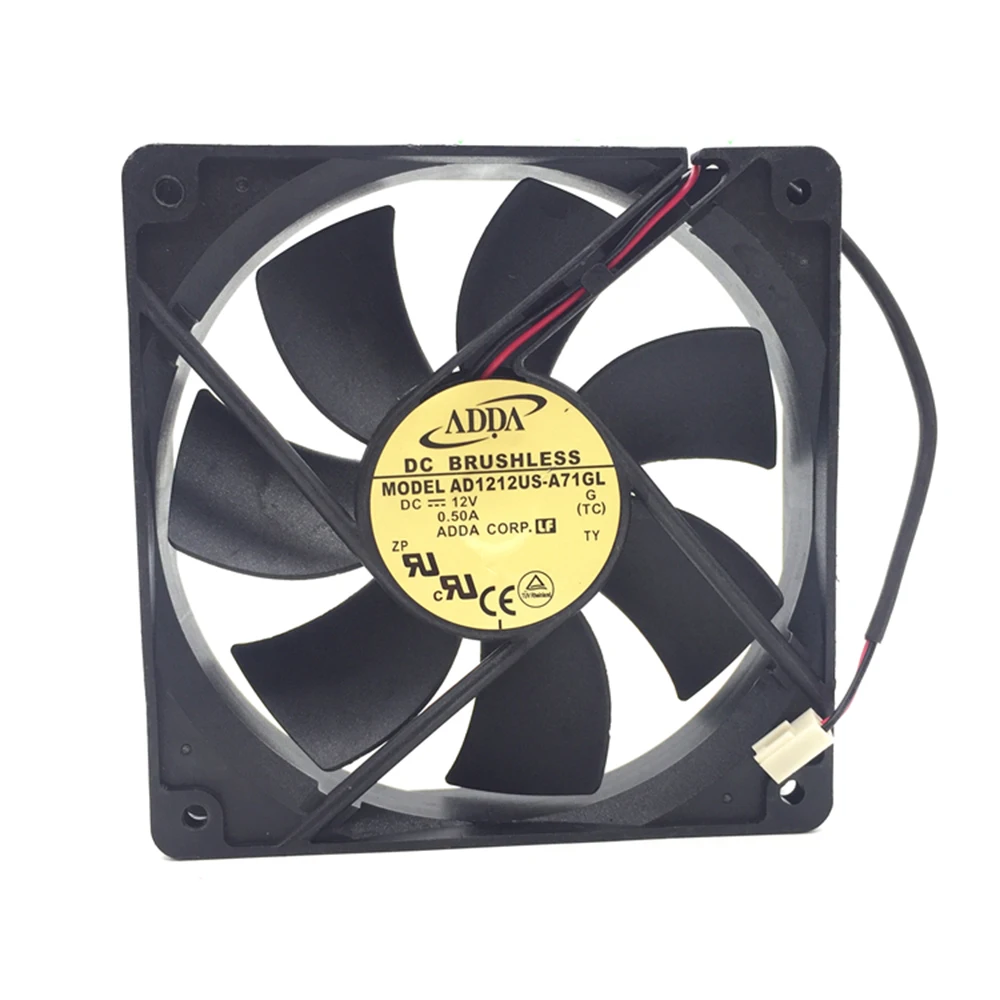 

Для ADDA 12V 0.50A 12 см Φ 12025 120x120x25 мм air AD1212US-A71GL Вентилятор охлаждения