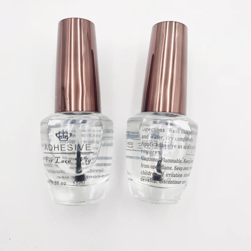 2 pcs glue Набор для удаления клея 0,5 унций 15 мл кружевной парик Клей Бонд прозрачный клей для кружева шелковое закрытие парик Синтетический фронтальный мужской парик - Цвет: 2 pcs glue