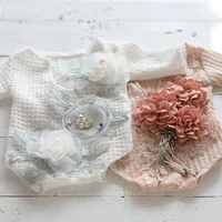 baby girl twins gifts for shooting clothing newborn photography props lace flower romper foto bebe dress photo studio accessorie