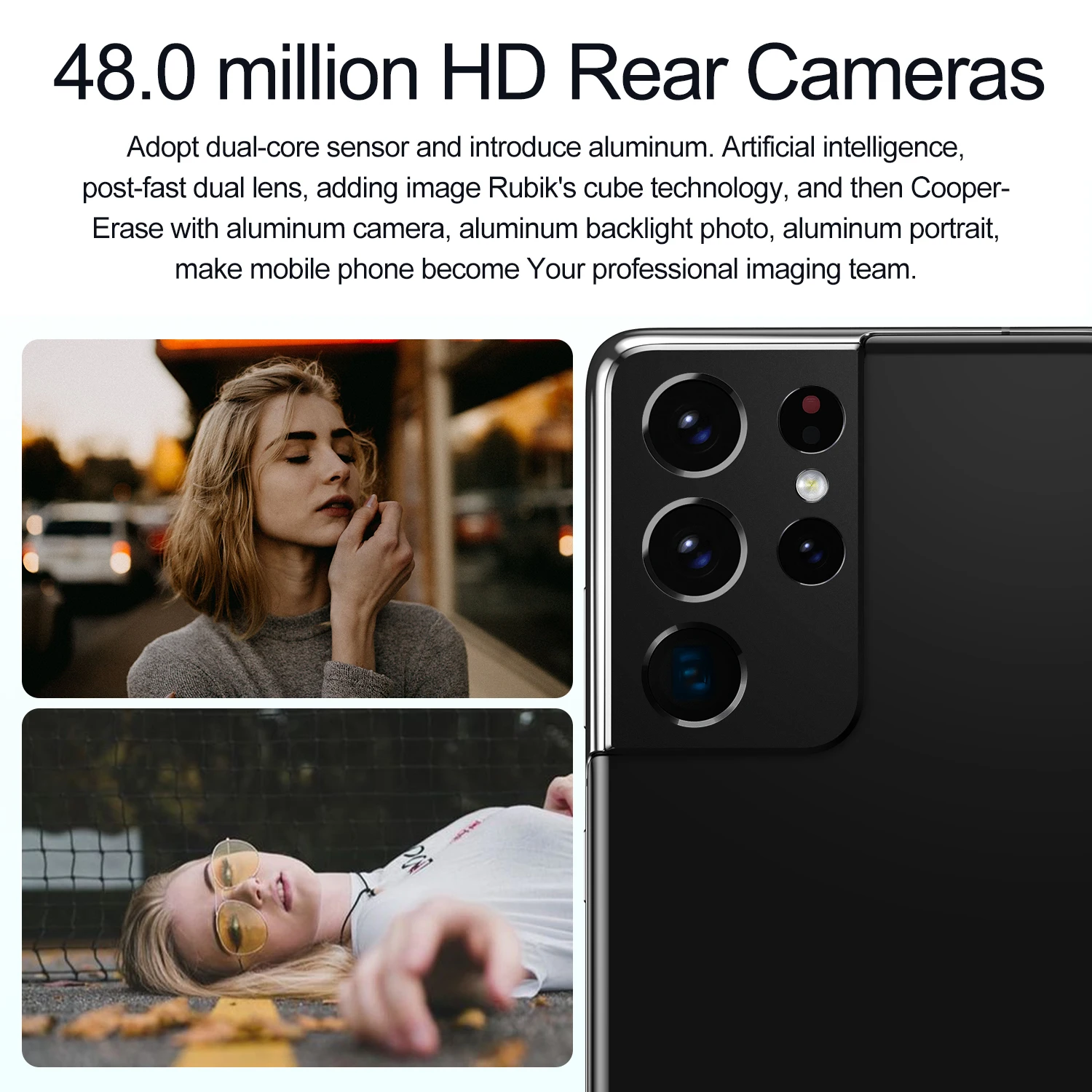 Tel&eacute;fono Inteligente S21 Ultra versi&oacute;n Global, m&oacute;vil 5G, 16 + 512GB, 24 + 48MP, 10 n&uacute;cleos, Android 10, 6800mAh, para juegos, identificaci&oacute;n facial-3