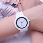 Женские модные часы 2021, аналоговые кварцевые круглые наручные часы с силиконовым ремешком, модные наручные часы, женские часы для девочек, подарки
