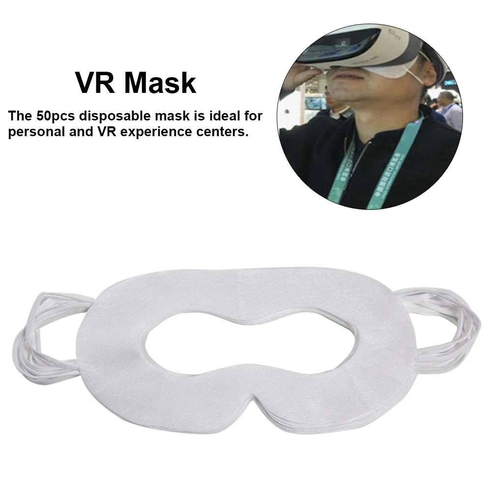 50 шт./упак. VR одноразовая маска для лица гигиеническая Тканевая из спанлейса