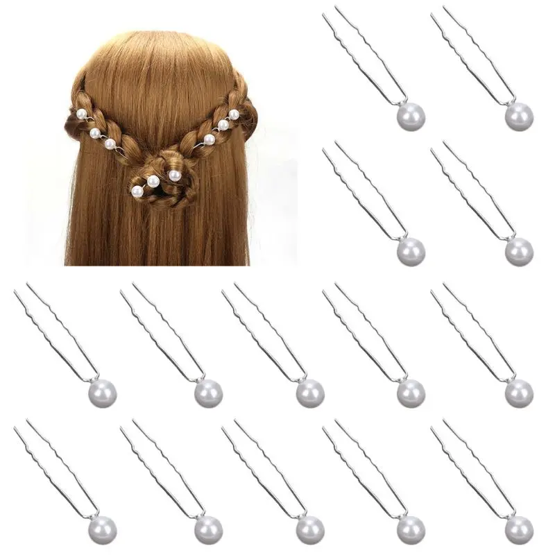 20 шт./компл. женские свадебные искусственные шпильки с жемчугом Свадебные