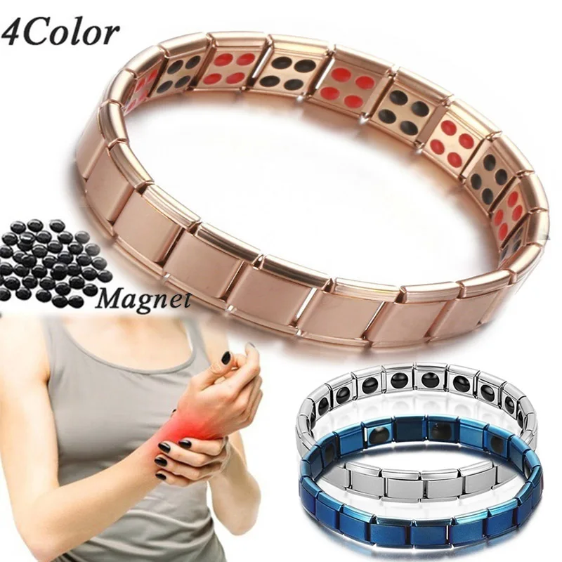 Браслет из германиевой магнитной цепи черный браслет со звеньями нержавеющей