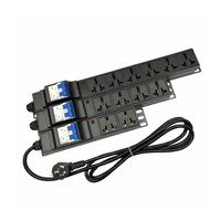 pdu cabinet industrial socket 10a 16a 246810 ac universal outlet socket power strip with air switch breaker extension socket