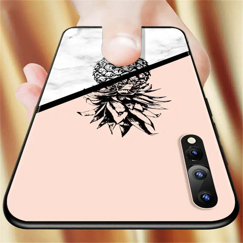 

Colorful Pineapple Back Silicone Phone Case for Samsung Galaxy A90 A80 A70S A60 A50S A40 A20E A20 A10S Soft Black Cover