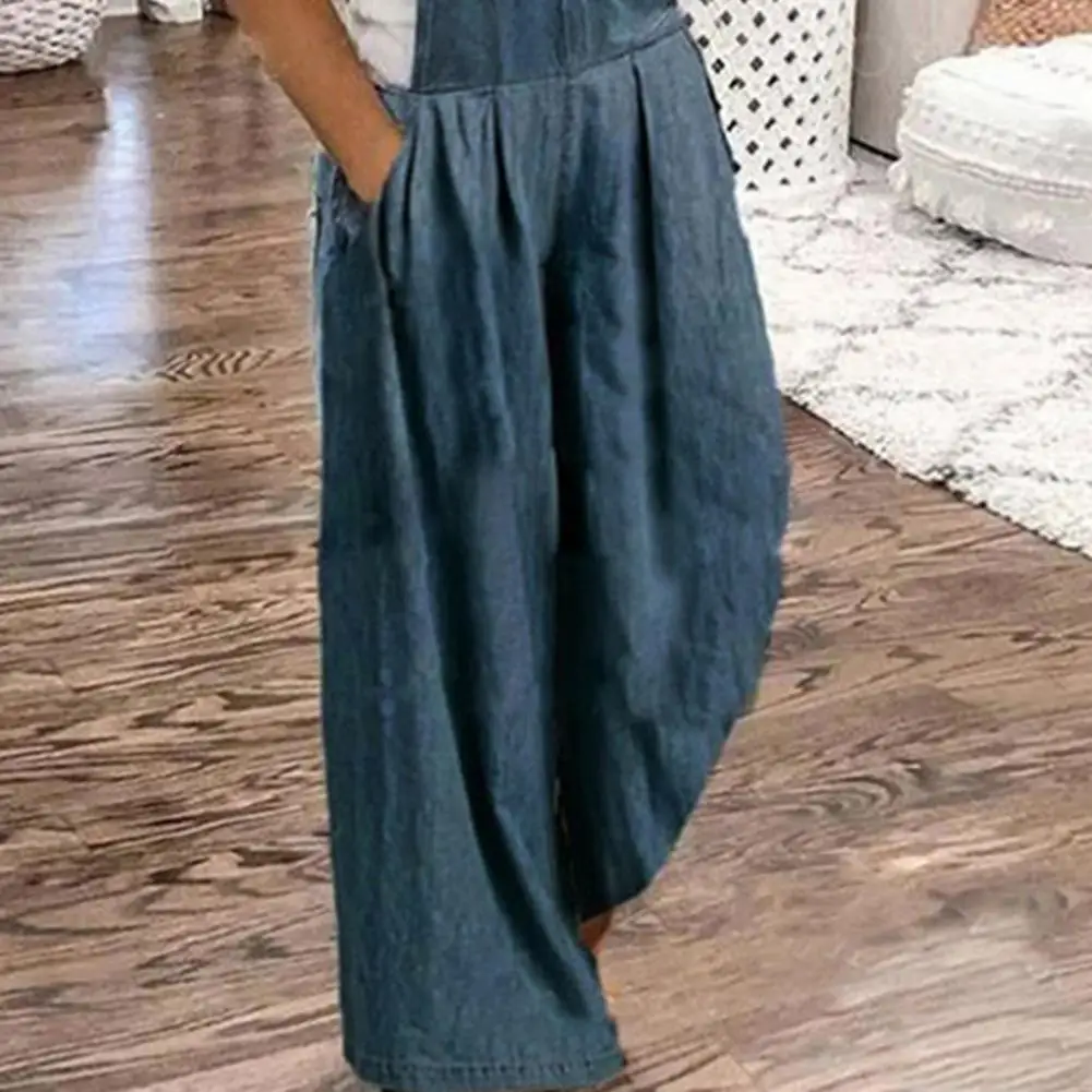 Летний женский комбинезон без рукавов крутой джинсовый повседневные джинсовые