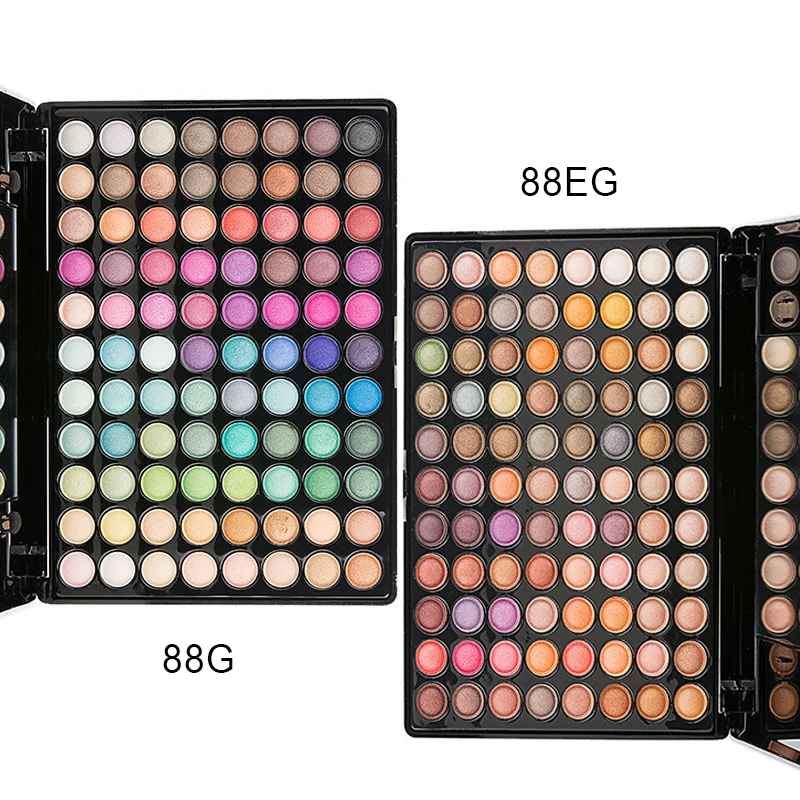 

88 Colors Eyeshadow Blush Palette Cosmetic Matte Shimmer Face Powder Women Makeup Case With mirror Eye Shadow Palette Maquillage