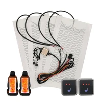 car seat heater universal 12v carbon fiber heat pads 3 levels dual square control switch with harness as winter warmer cover