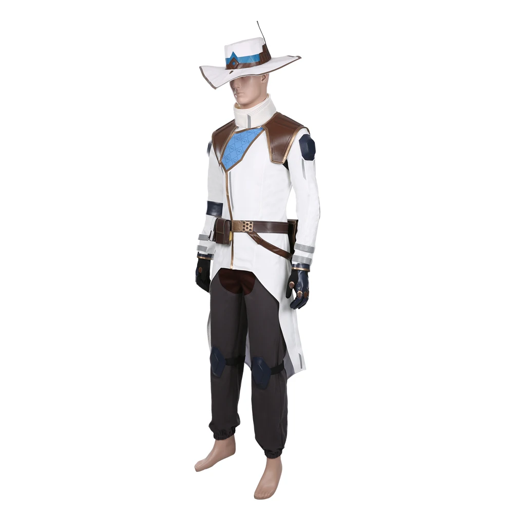 Goede Game Valorant Cypher Cosplay Kostuum Volwassen Mannen Jas Broek Hoed Outfits Volledige Set Halloween Carnaval Kostuum