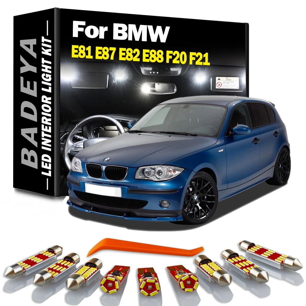 

BADEYA For BMW 1 Series E81 E87 E82 E88 F20 F21 2003-2014 Vehicle LED Interior Light Kit Canbus No Error Auto Bulbs Car Lighting