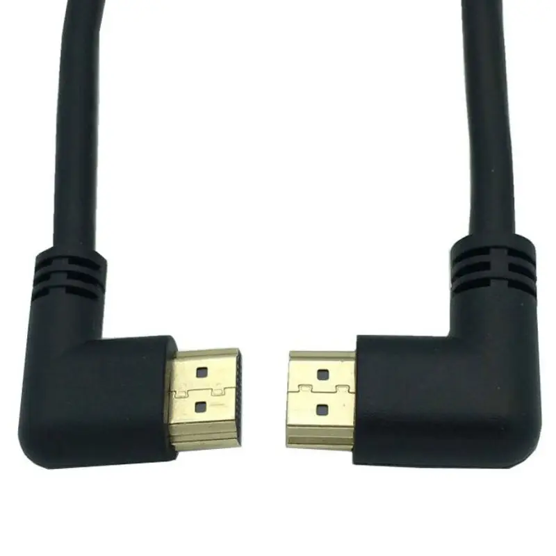 

HDMI 2.0 Angled Male to HDMI Right Left Elbow Male extension Cable HDMI 2.0V angle cable 4K*2K @60HZ