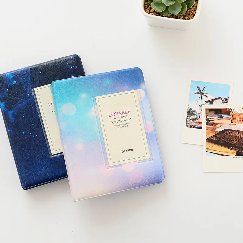 

64 Pockets Starry Sky Photo Book Album 3 Inch for Fujifilm Instax Mini Films 9 8 7s 90 70 25 Name Card Holder
