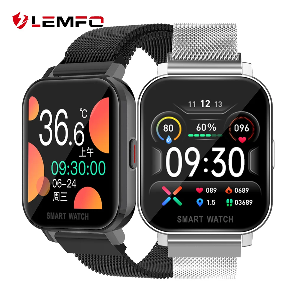 LEMFO MT28 1 54 дюймов HD Смарт часы Для мужчин мониторинг в реальном времени тела