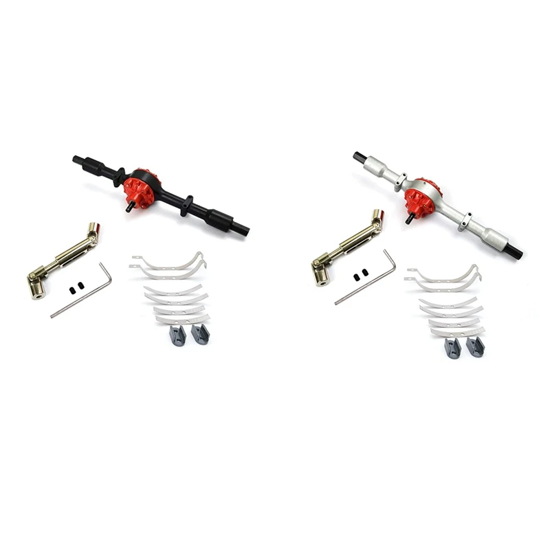 

Metal Rear Bridge Axle with Shock Absorber Leaf Springs Suspension for WPL D12 B16 B36 B14 B24 RC Car Parts