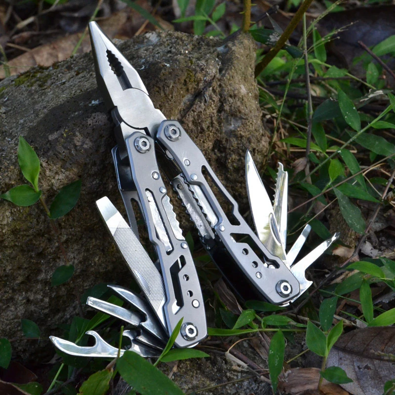 

14 In 1 Multifunctional Pliers Folding Portable Outdoor Combination Knife Pliers Hand Tool Stainless Steel Camping Survival