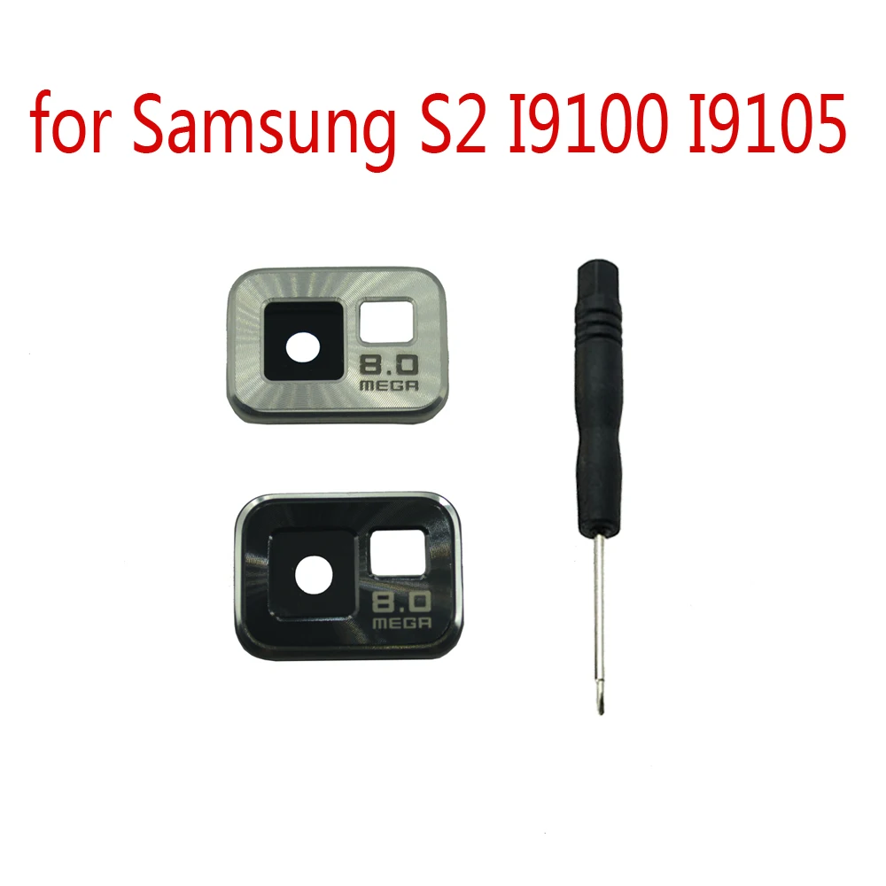 Стеклянная крышка объектива камеры для samsung S2 I9100 I9105 I9100P I9105P оригинальный мобильный телефон Новый объектив камеры с металлический чехол + Инструменты