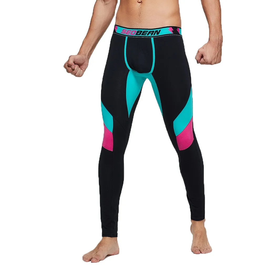 Спортивные штаны для йоги мужские джоггеры Сексуальные облегающие брюки