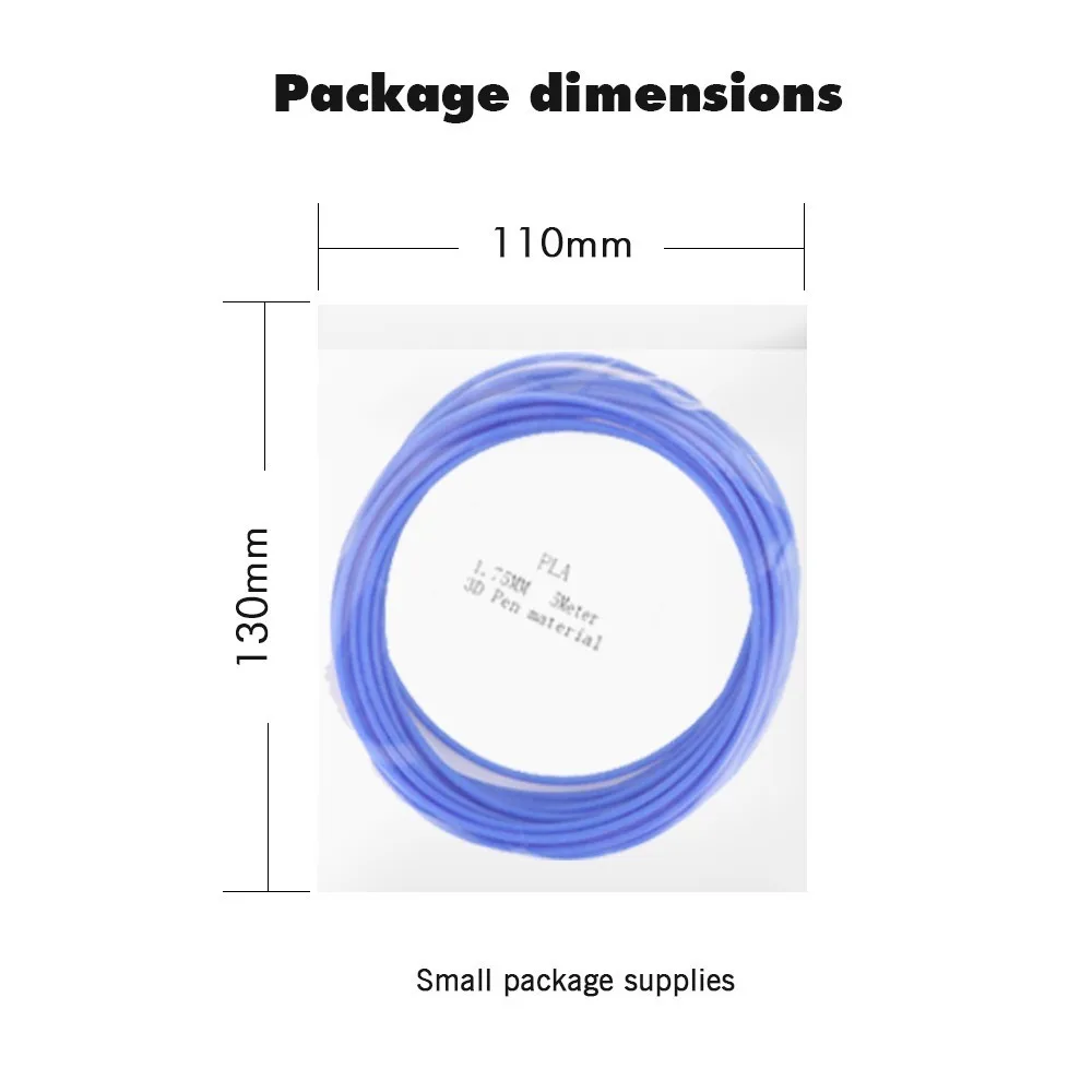 abs filament 10m 20 packs 1 75mm luminous color 3d printing pen consumable refilling filaments scribble pen refilled material free global shipping