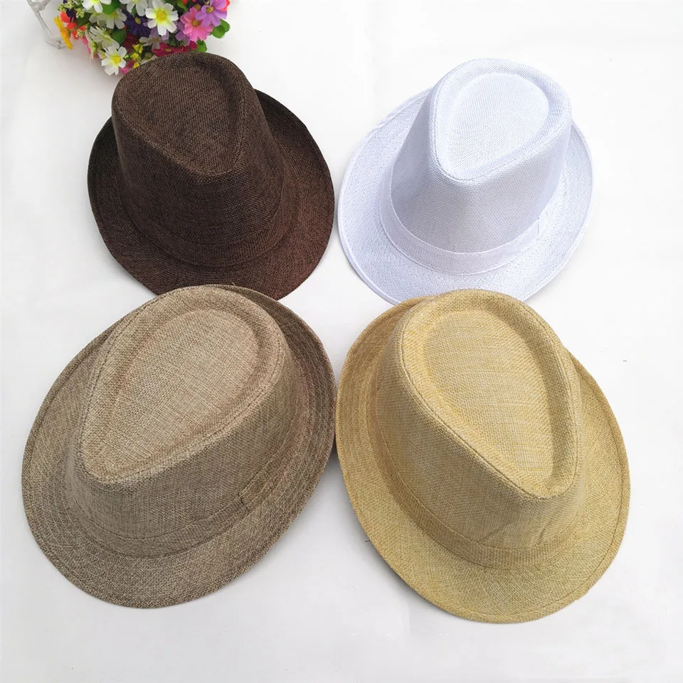 Однотонная джазовая шляпа унисекс 9 цветов для мужчин и женщин фетровая из хлопка