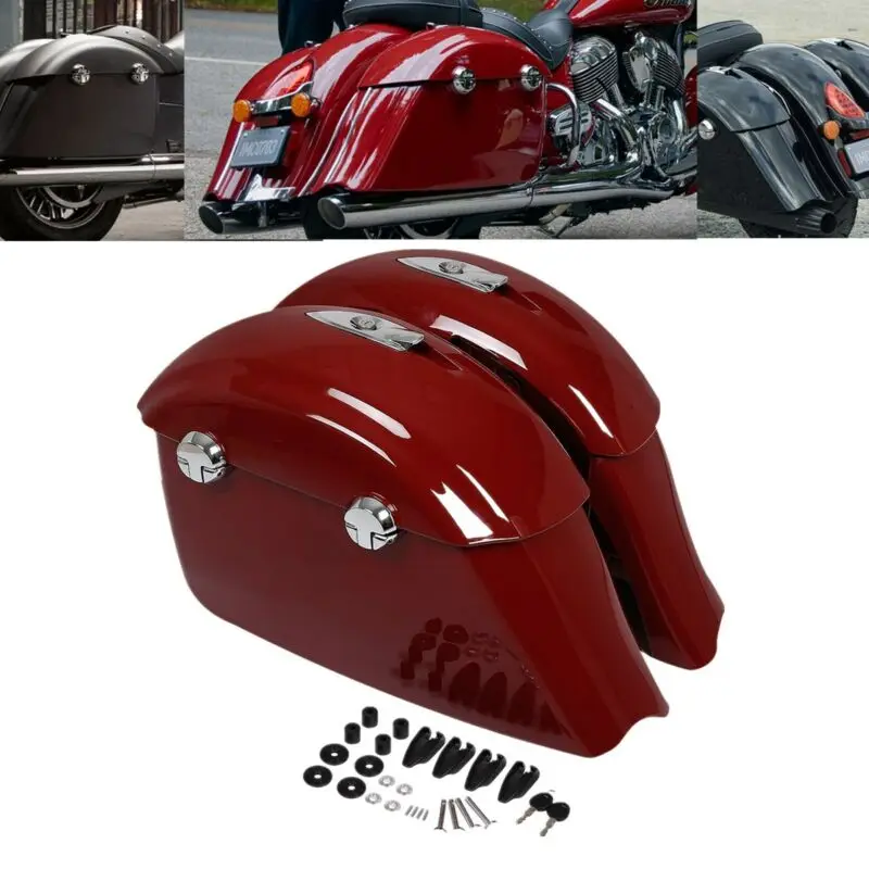 Электронная защелка для багажника сумки-седла мотоцикла индийского вождя темная