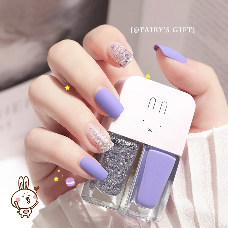 

2 In1 No Baking Gel Nail Polish Lasting Quick Drying Non-Toxic Non-Tearable Nail Varnishes Hybrid Lacquer for Manicure Nail Art