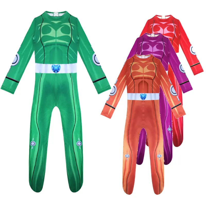 Комплект основного костюма полная шпионская девочка костюм супергероя для