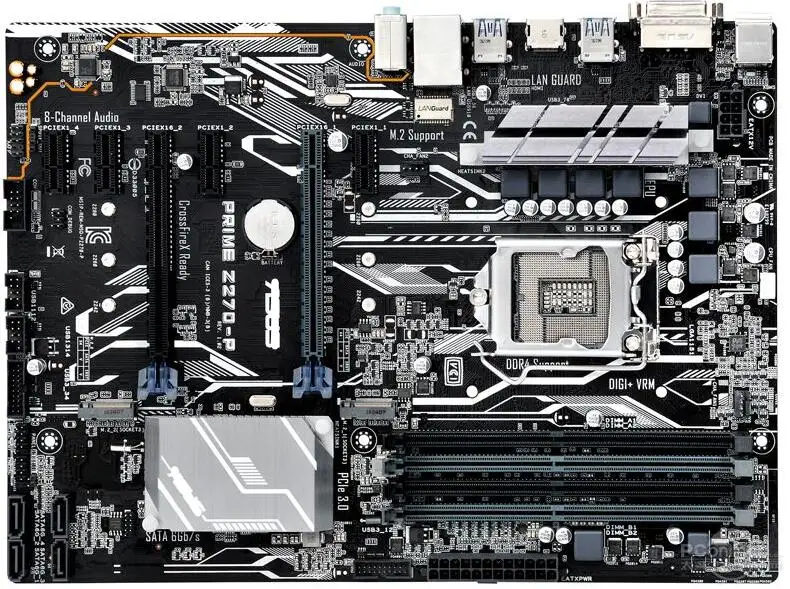 PRIME Z270-P материнская плата LGA 1151 DDR4 USB3.1 64GB VGA-совместимая Z270 б/у для настольного