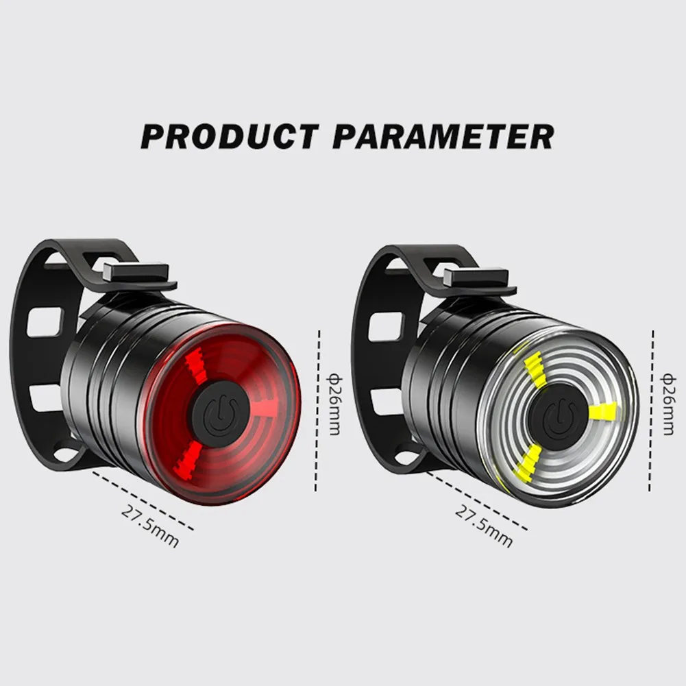 

2pcs Waterproof LED Bike Lights Set Headlight Taillight Bicycle Light Five Models Waterproof Led Lights Bicycle Lamp Accs