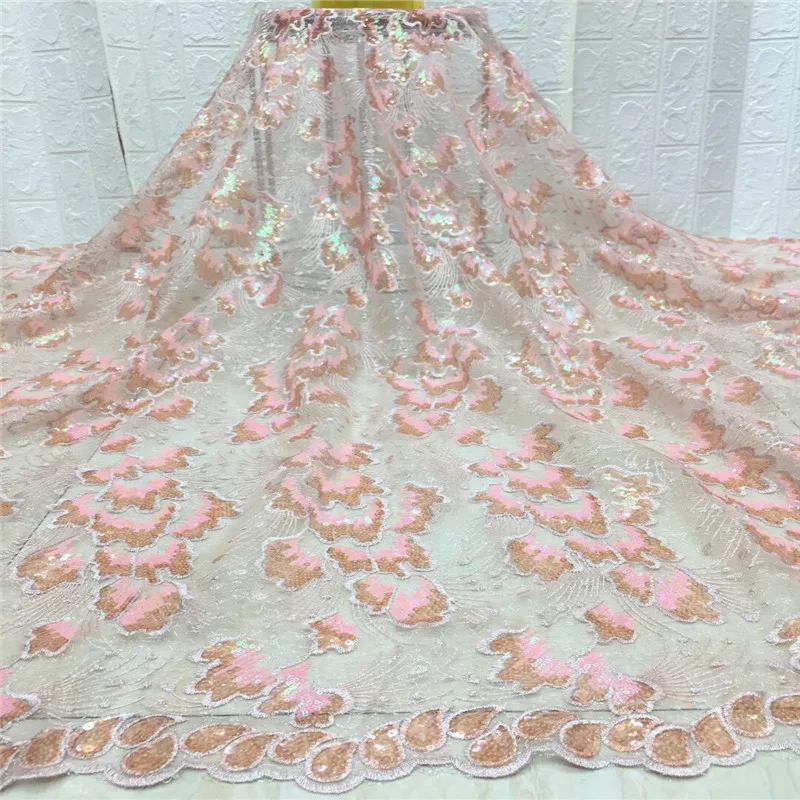 Фиолетовая французская кружевная ткань 2020 красный гипюр вышивка Африканский