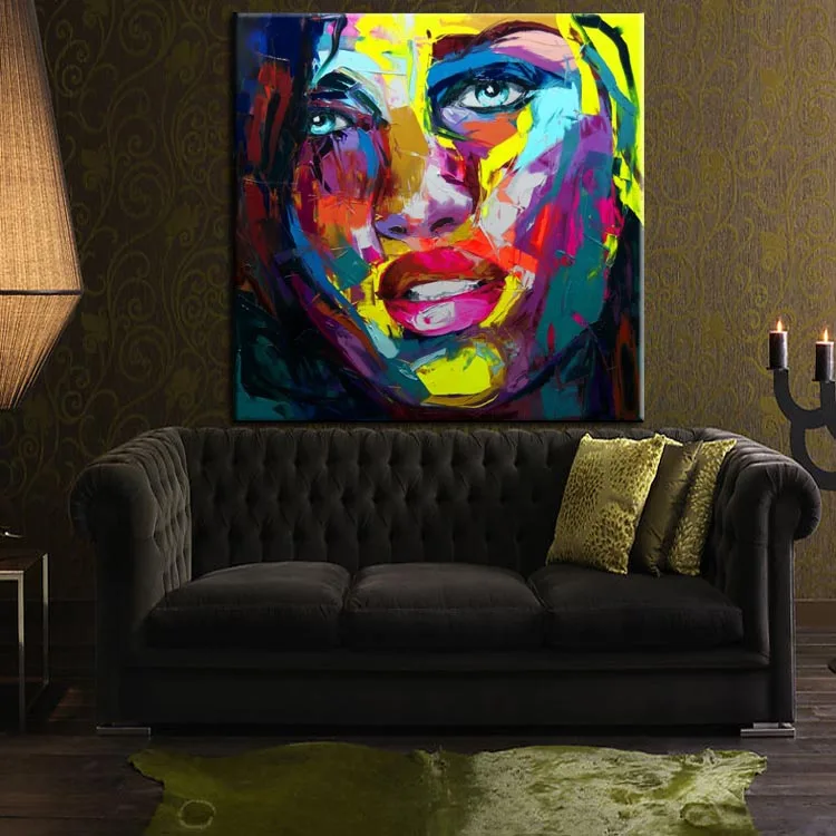 Картина Расписанная вручную картина маслом на лице франшиза нинелли Настенная