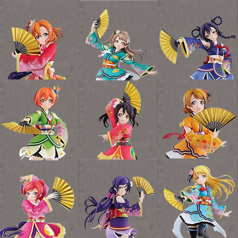 

Japan Anime Love Live Action Figure HOSHIZORA RIN UMI TOJO NOZOMI KIMINO MINAMI KOTORI SONODA PVC Collection Model Toy