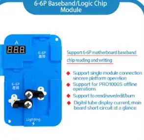 6-6P baseband chip Логика/baseband чип для чтения сохранение горения инструмент с JC PRO 1000S IC icloud Ремонт для iphone 4S до X - Цвет: 6-6P baseband chip