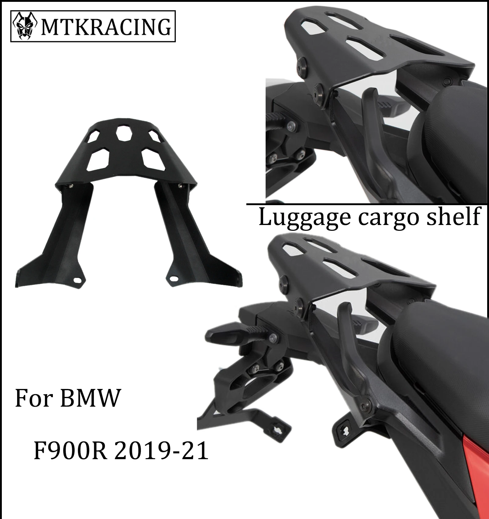 

MTRACING Rear Rack Fender Luggage Holder Saddlebag Cargo Shelf For F900R F900XR F 900R F900 XR 2019-2021