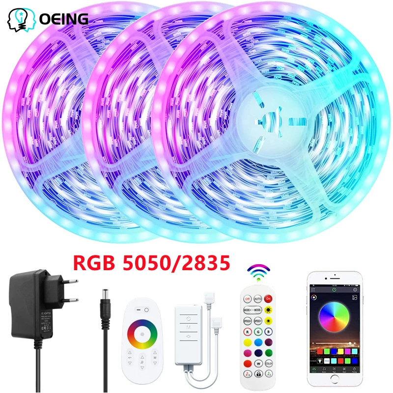 

Led Strip Verlichting Wifi Smart Controller Rgb 5050 2835 Smd Flexibele Lint Tv Thuis Decoratie Bluetooth Remote Diode Tape