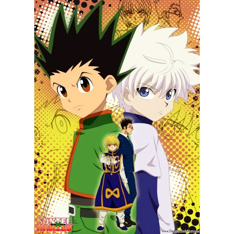 Hunter X Anime Poster Killua Zoldyck Kurapika Gon Freecss Hisoka Wall Decoration Canvas Print Painting Home Room Decor | Дом и сад