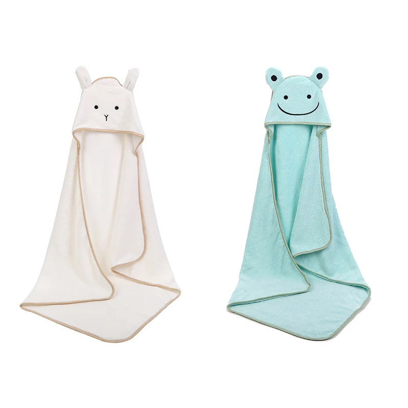 

Baby Care Hood Towels Blanket Newborn Shower Fleece Hooded Blanket Infant Poncho Bath Towel Toddler Spa Bathing Blankets 90*90cm