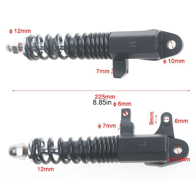 

2 Pcs Electric Scooter Modified Hydraulic Shock Absorber Anti-shake Kit Front Suspension Kit for M365 Scooter Repair