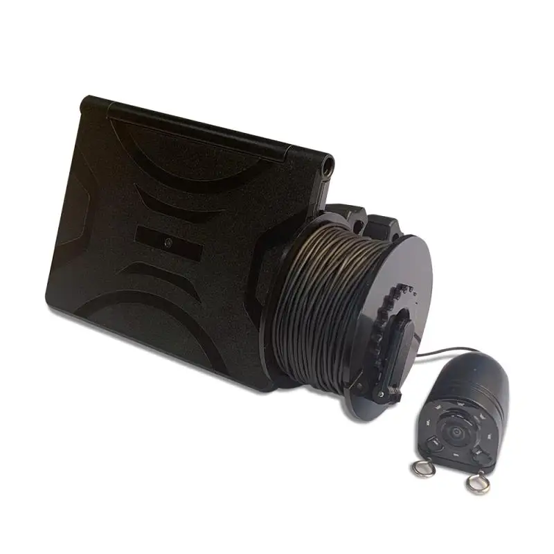 Цена Рыболокатор X6C, видеокамера для обнаружения рыбы с углом обзора 4,3 градусов, ЖК-дисплей 180 дюйма, с функцией ночной съемки, дальность 30 м