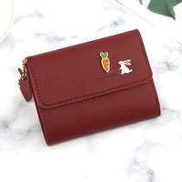 2020 cute women wallet coin purse for girls ladys card bag wallet multifunctional rabbit and carrot coin purse wallet women