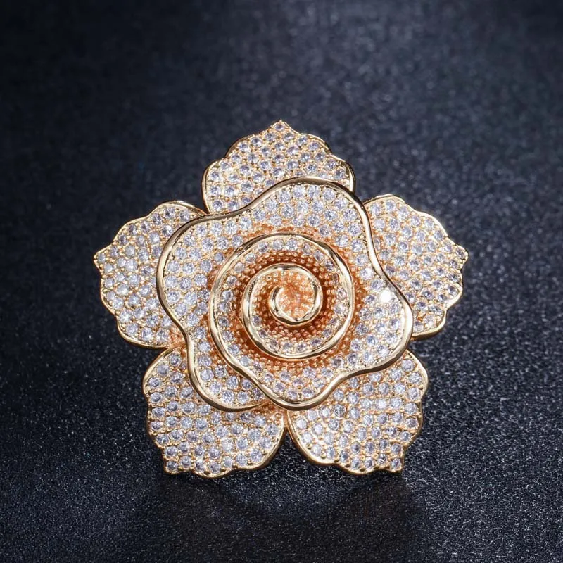 Rose Gold Wong Rain стерлингового серебра 925 шпинели драгоценный камень для свадьбы, помолвки бриллианты цветок завод кольцо ювелирных изделий - Цвет камня: Rose Gold