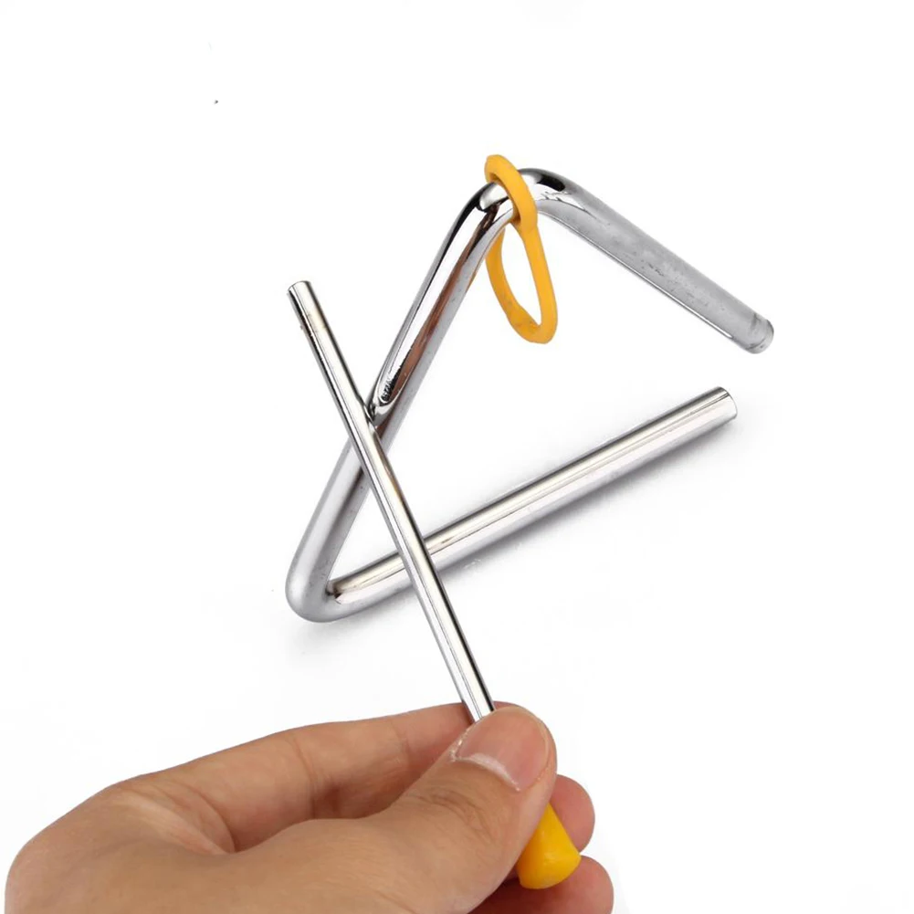 5/6/7/8 дюймов перкуссионный инструмент ОРФ треугольный звонок детский музыкальный